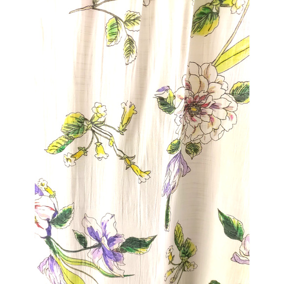 Liz Claiborne Women's Shirt Size Large Lace Cream Color Orchid Flowers - Picture 8 of 8